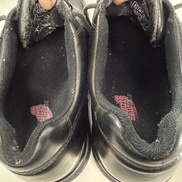 Red Wings Oxford Shoes Men Size 8.5 D Black Low Top Leather Steel Toe Work Shoes - Picture 11 of 11